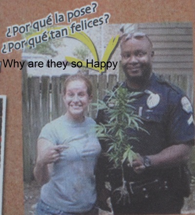 Why are these folks with the marijuana plant so happy???