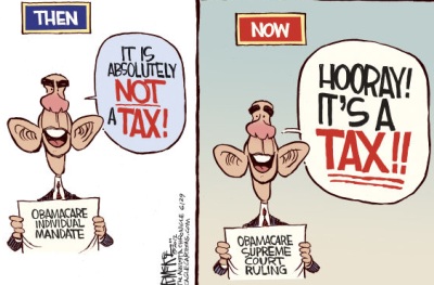 Obamacare is not a tax - honest