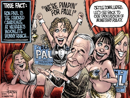 Girls at the Moonlite Bunny Ranch are pimping for Ron Paul?
