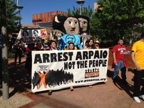 ASU students protest Sheriff Joe Arpaio and his thugs in downtown Phoenix
