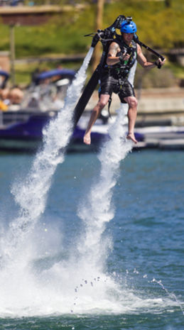 Spring Break 2012 at the Colorado River on the Arizona California border - Check out that cool jet pack