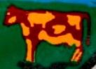 Vermont police logo contains a pig as a spot on this cow