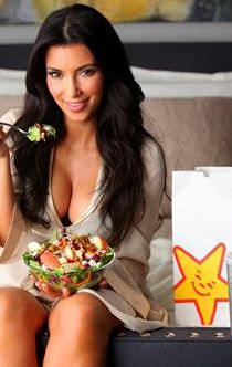sexy ads with hot models for Carl's Jr. hamburgers