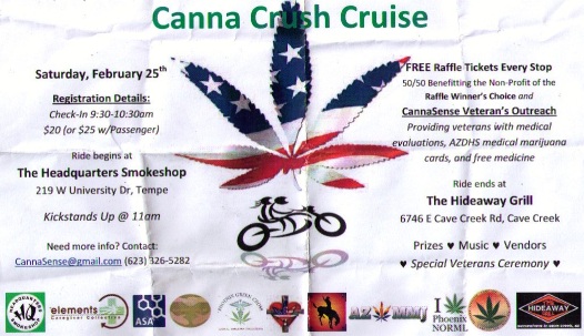 Motorcycle ride to legalize marijuana - Canna Crush Cruise